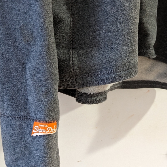 Superdry XL grey athletic fit sweatshirt - Picture 4 of 10